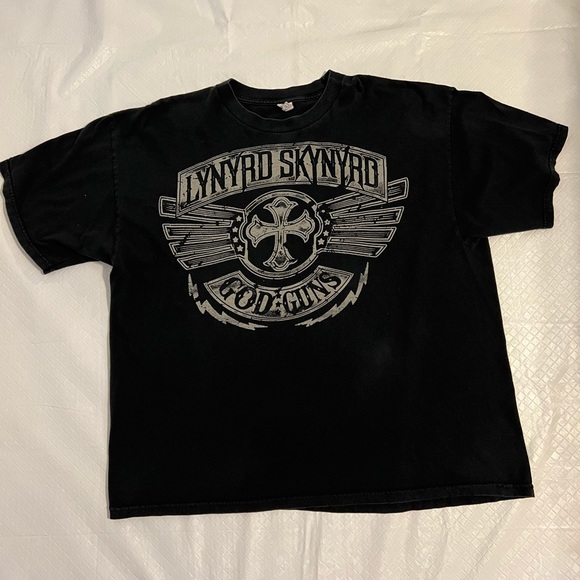 Alstyle Other - Lynyrd Skynyrd Concert Tshirt God ⭐️ Guns 2XL
